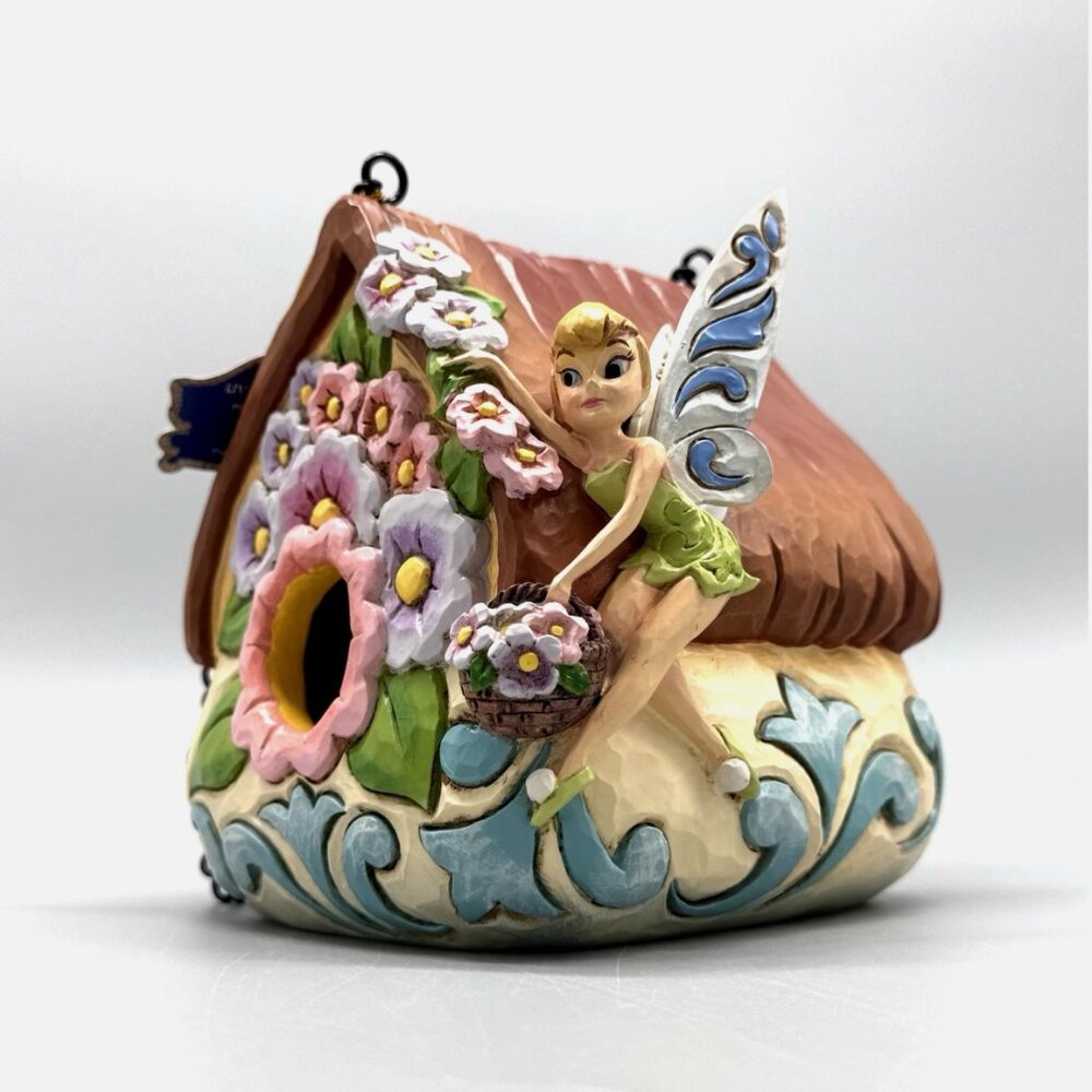 NEW Jim Shore Disney Traditions PIXIE PERCH Tinker Bell Fairy House Birdhouse